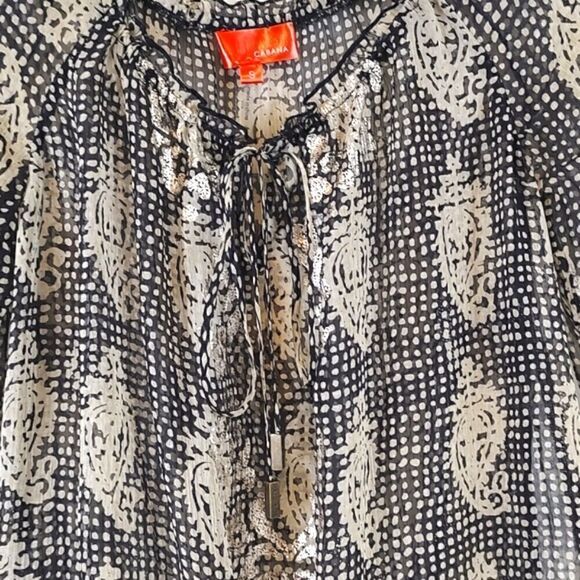 Hale Bob Cabana Semi Sheer Cover-up Tunic - Picture 4 of 12